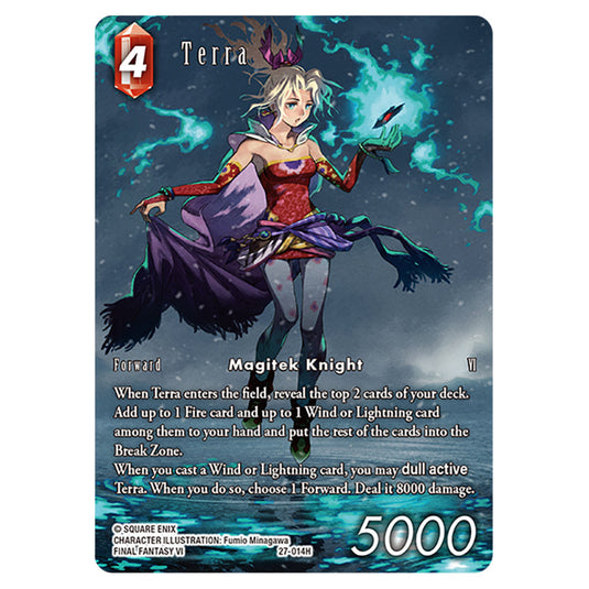 Terra 27-014H-a card from the Final Fantasy set Journey of Discovery