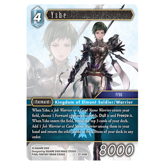 Yshe 27-019H card from the Final Fantasy set Journey of Discovery