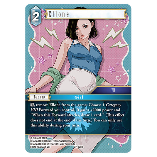 Ellone 27-020R card from the Final Fantasy set Journey of Discovery