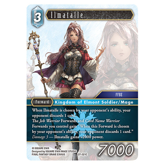 Ilmatalle 27-021C card from the Final Fantasy set Journey of Discovery