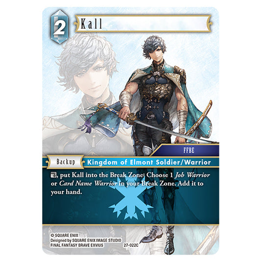 Kall 27-022C card from the Final Fantasy set Journey of Discovery