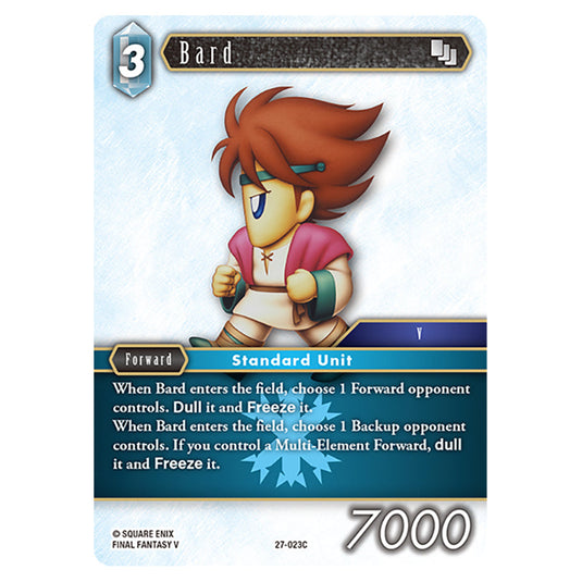Bard 27-023C card from the Final Fantasy set Journey of Discovery