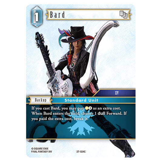 Bard 27-024C card from the Final Fantasy set Journey of Discovery