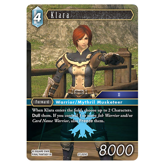 Klara 27-025C card from the Final Fantasy set Journey of Discovery