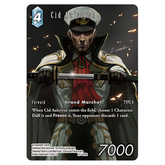 Cid Aulstyne 27-029R-a card from the Final Fantasy set Journey of Discovery