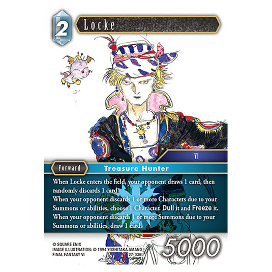 Locke 27-036L card from the Final Fantasy set Journey of Discovery