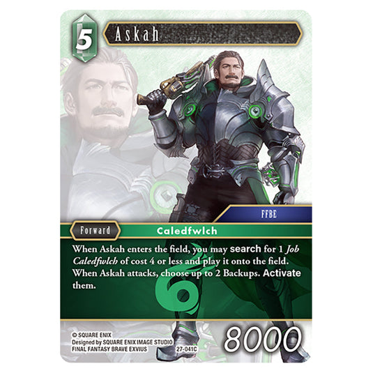 Askah 27-041C card from the Final Fantasy set Journey of Discovery