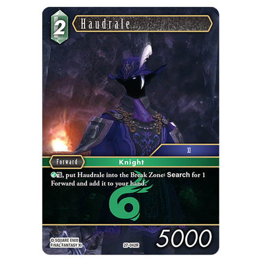 Haudrale 27-042R card from the Final Fantasy set Journey of Discovery