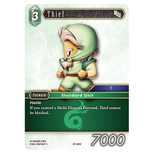 Thief 27-045C card from the Final Fantasy set Journey of Discovery