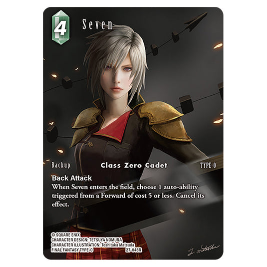 Seven 27-048R-a card from the Final Fantasy set Journey of Discovery