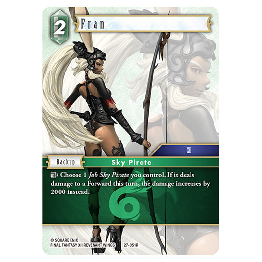 Fran 27-051R card from the Final Fantasy set Journey of Discovery