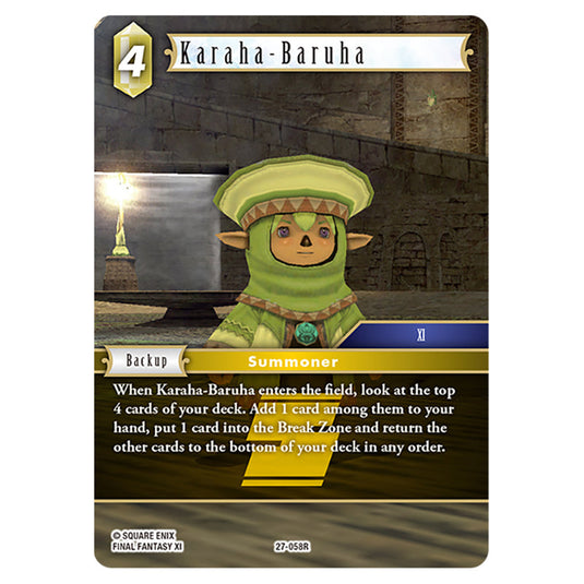 Karaha-Baruha 27-058R card from the Final Fantasy set Journey of Discovery
