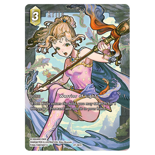 Krile 27-061C-a card from the Final Fantasy set Journey of Discovery