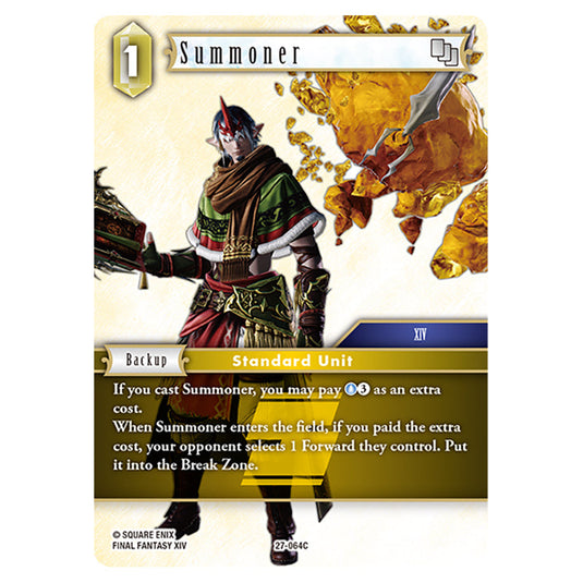 Summoner 27-064C card from the Final Fantasy set Journey of Discovery