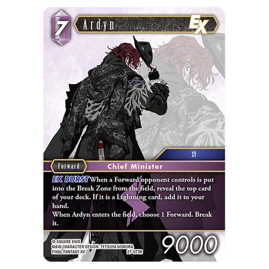 Ardyn 27-073R card from the Final Fantasy set Journey of Discovery