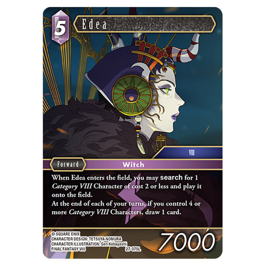 Edea 27-075L card from the Final Fantasy set Journey of Discovery