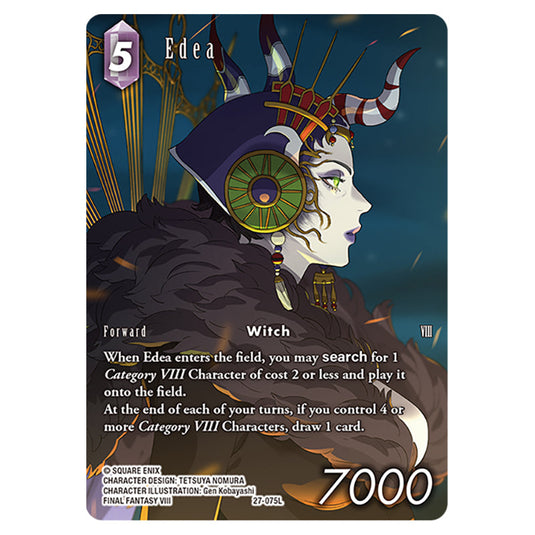 Edea 27-075L-a card from the Final Fantasy set Journey of Discovery