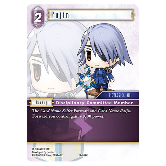 Fujin 27-087C card from the Final Fantasy set Journey of Discovery
