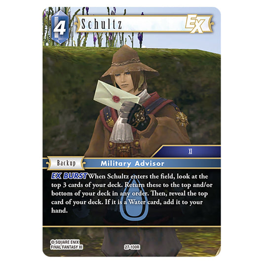 Schultz 27-100R card from the Final Fantasy set Journey of Discovery