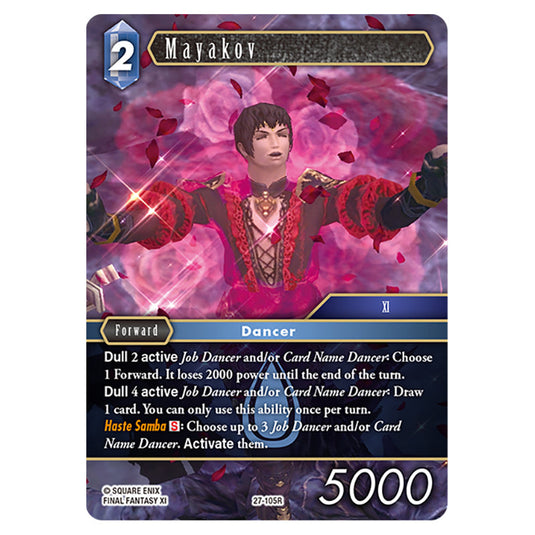 Mayakov 27-105R card from the Final Fantasy set Journey of Discovery