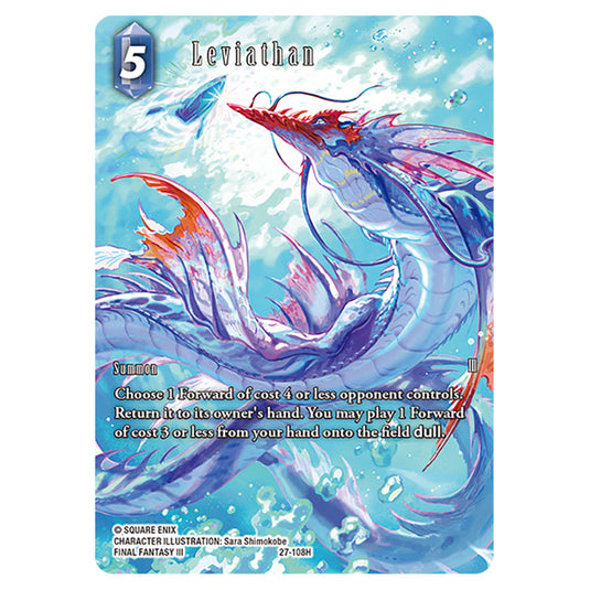 Leviathan 27-108H-a card from the Final Fantasy set Journey of Discovery