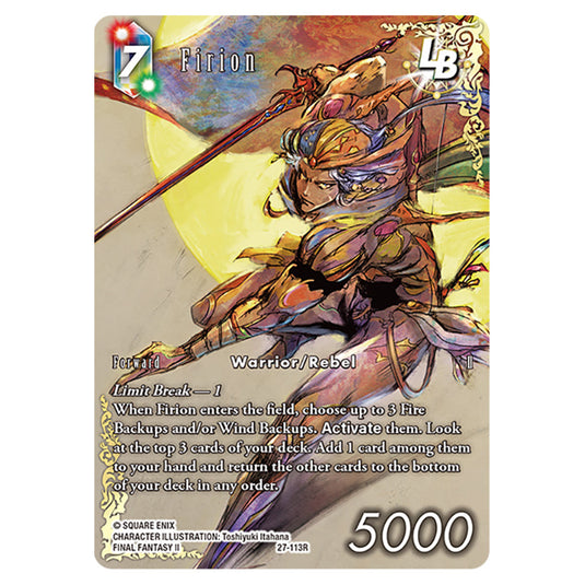 Firion 27-113R-a card from the Final Fantasy set Journey of Discovery
