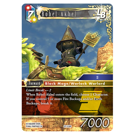Robel-Akbel 27-114R card from the Final Fantasy set Journey of Discovery