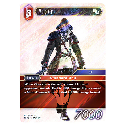 Viper 27-003C card from the Final Fantasy set Journey of Discovery