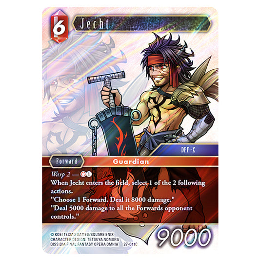 Jecht 27-011C card from the Final Fantasy set Journey of Discovery