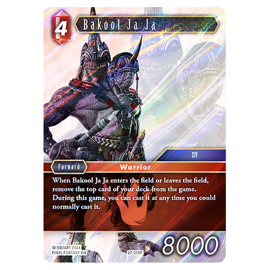 Bakool Ja Ja 27-015R card from the Final Fantasy set Journey of Discovery