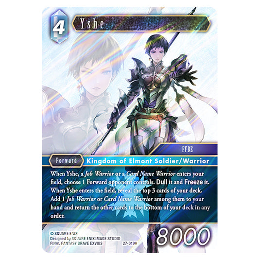Yshe 27-019H card from the Final Fantasy set Journey of Discovery