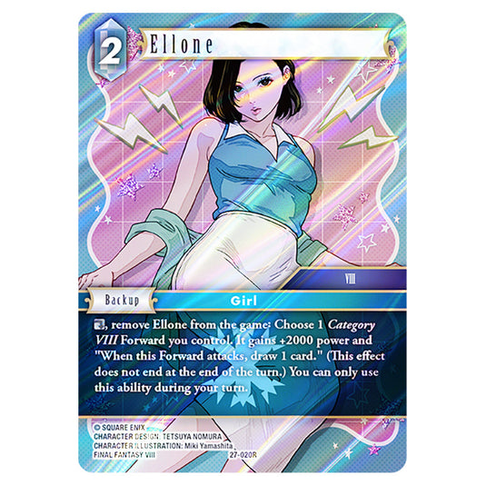 Ellone 27-020R card from the Final Fantasy set Journey of Discovery