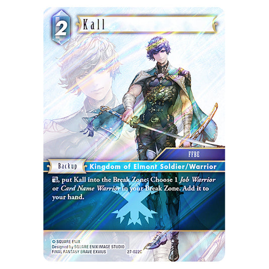 Kall 27-022C card from the Final Fantasy set Journey of Discovery