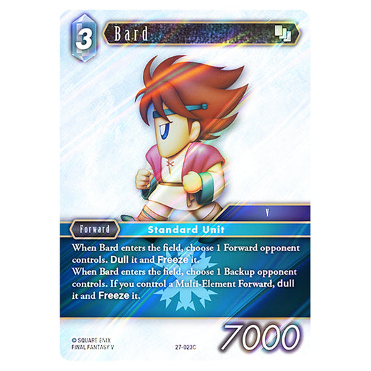 Bard 27-023C card from the Final Fantasy set Journey of Discovery