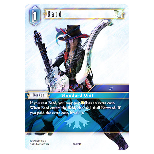 Bard 27-024C card from the Final Fantasy set Journey of Discovery