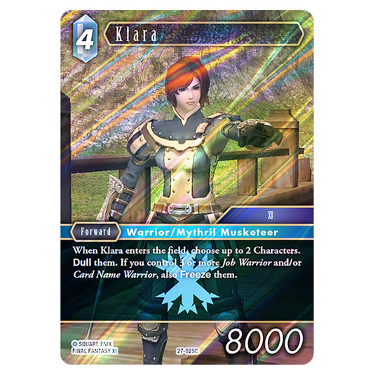 Klara 27-025C card from the Final Fantasy set Journey of Discovery