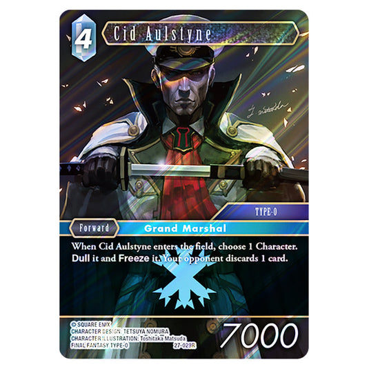 Cid Aulstyne 27-029R card from the Final Fantasy set Journey of Discovery
