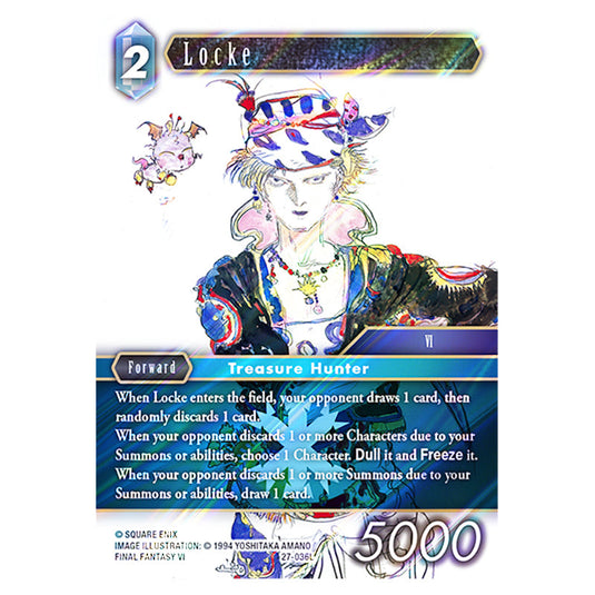 Locke 27-036L card from the Final Fantasy set Journey of Discovery