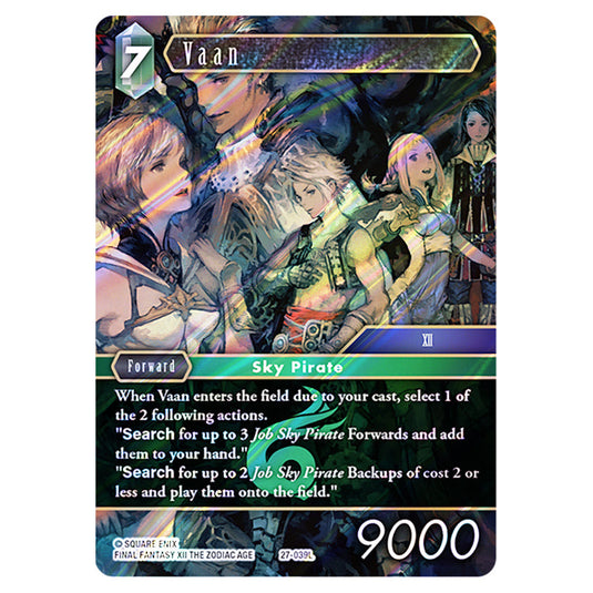 Vaan 27-039L card from the Final Fantasy set Journey of Discovery