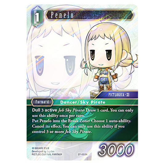 Penelo 27-050H card from the Final Fantasy set Journey of Discovery