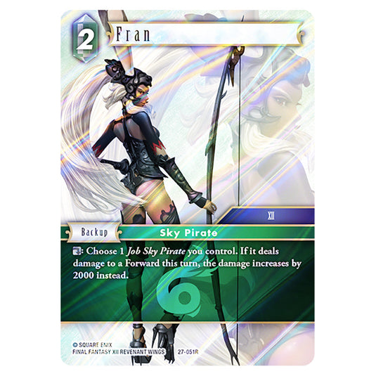 Fran 27-051R card from the Final Fantasy set Journey of Discovery