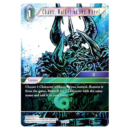 Chaos, Walker of the Wheel 27-052H card from the Final Fantasy set Journey of Discovery