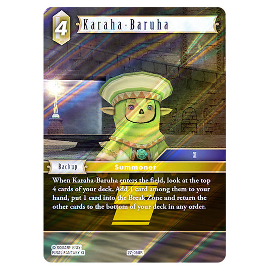 Karaha-Baruha 27-058R card from the Final Fantasy set Journey of Discovery