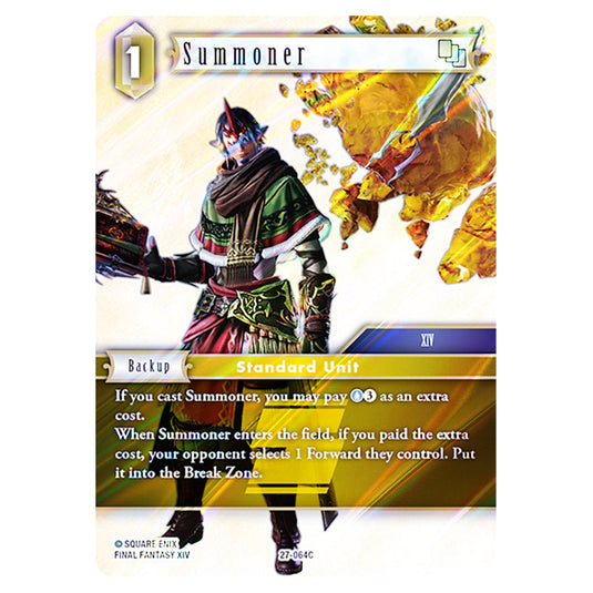 Summoner 27-064C card from the Final Fantasy set Journey of Discovery