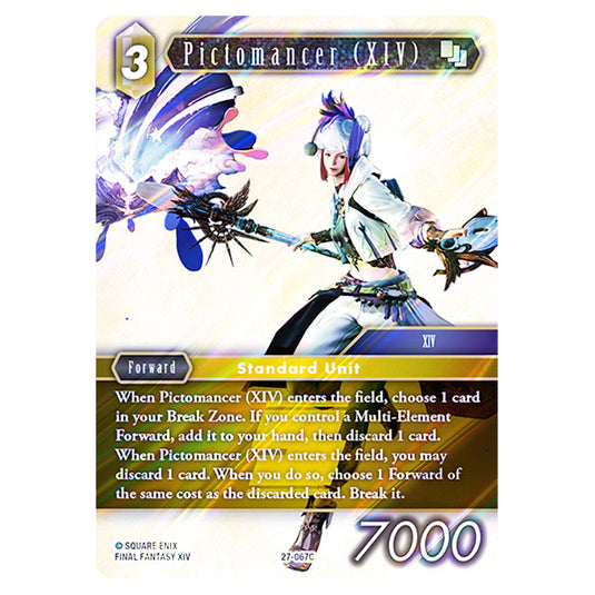 Pictomancer (XIV) 27-067C card from the Final Fantasy set Journey of Discovery