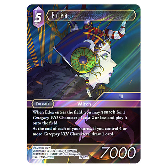 Edea 27-075L card from the Final Fantasy set Journey of Discovery