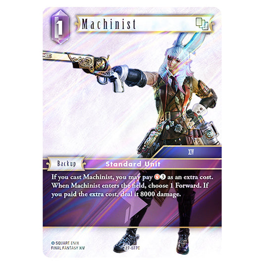 Machinist 27-077C card from the Final Fantasy set Journey of Discovery