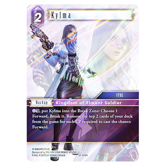 Kylma 27-078R card from the Final Fantasy set Journey of Discovery