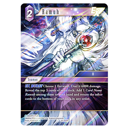 Ramuh 27-089H card from the Final Fantasy set Journey of Discovery