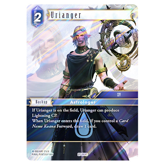 Urianger 27-093C card from the Final Fantasy set Journey of Discovery